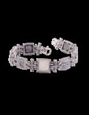 Bracciale intrecci di figure bianco