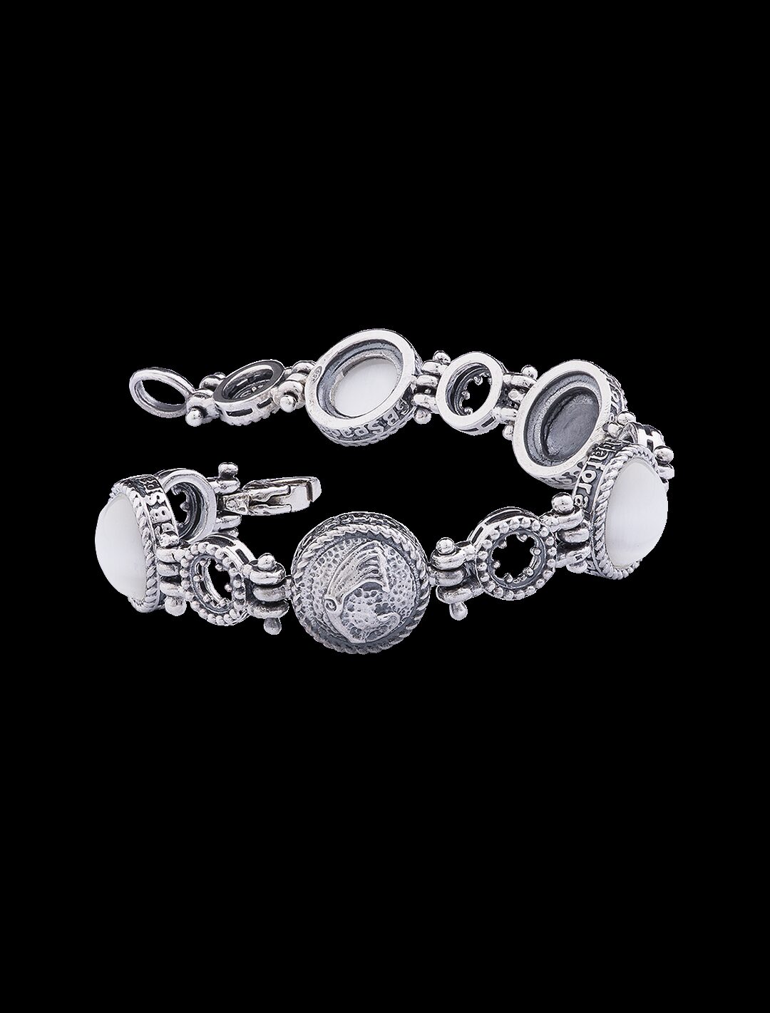 Bracciale intrecci di draghi bianco