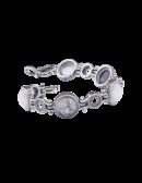 Bracciale intrecci di draghi bianco