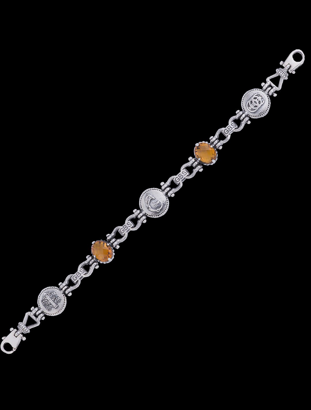 Bracciale intrecci di figure rosso/arancio