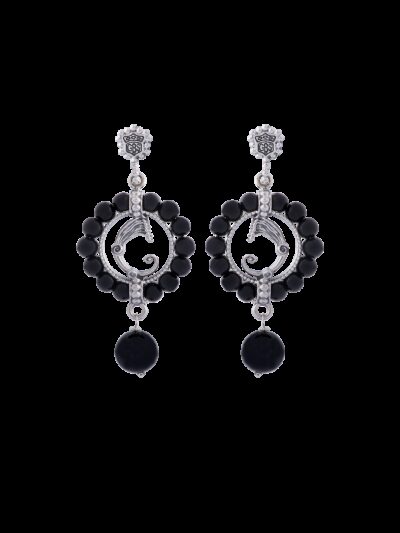 Orecchini Drago e agate pendenti