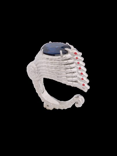 Anello Drago Gotico Blu