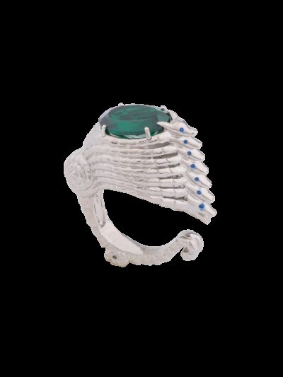 Anello Drago Gotico Verde