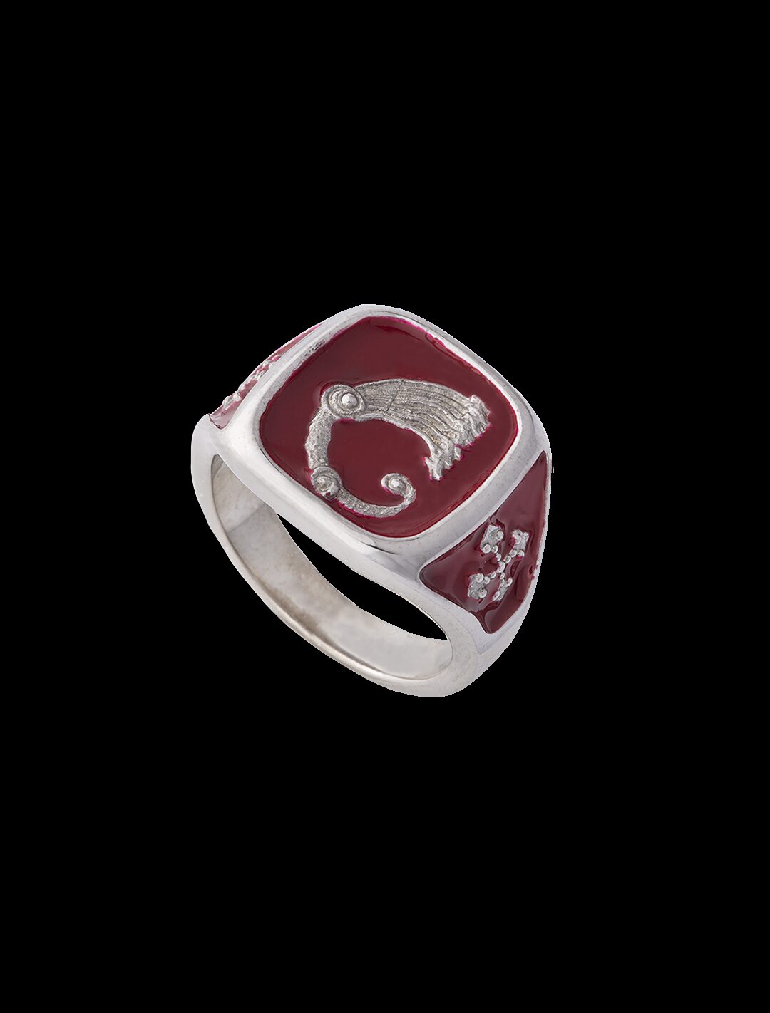 Anello Drago Excalibur rosso