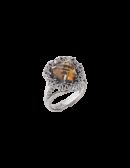 Anello Cuore nel Cuore giallo