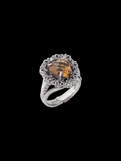 Anello Cuore nel Cuore giallo