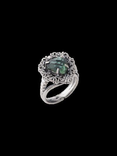 Anello Cuore nel Cuore verde