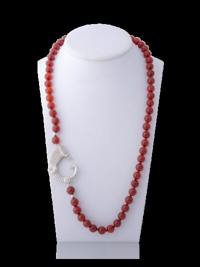 Collana agate corniola e drago
