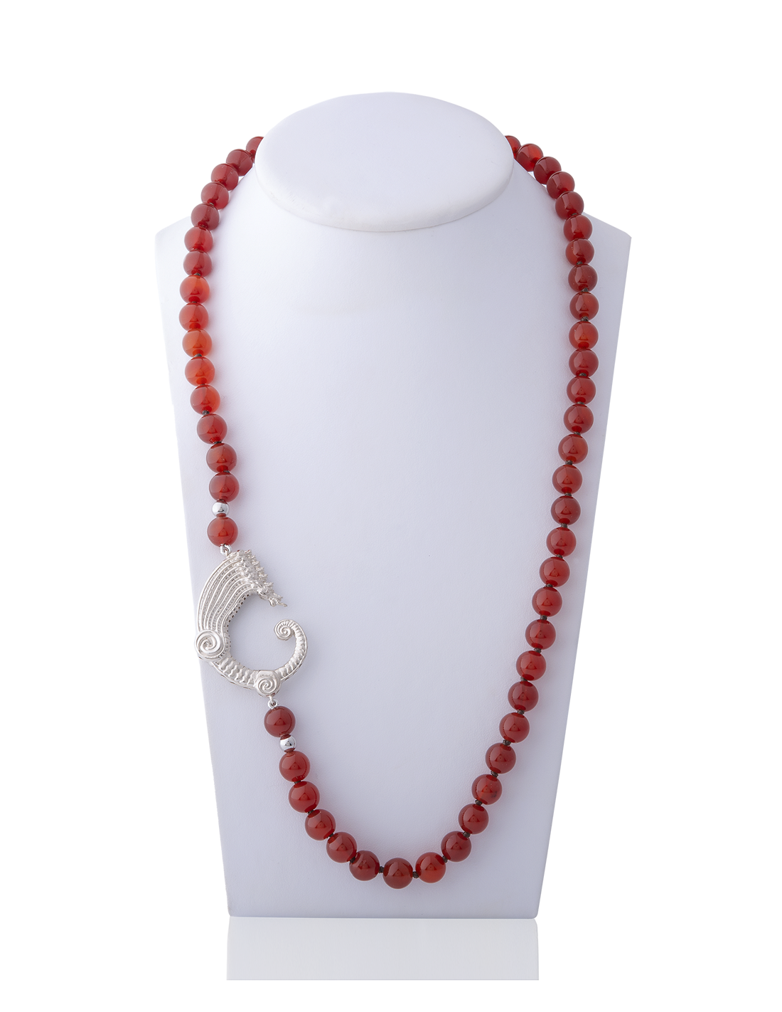 Collana agate corniola e drago