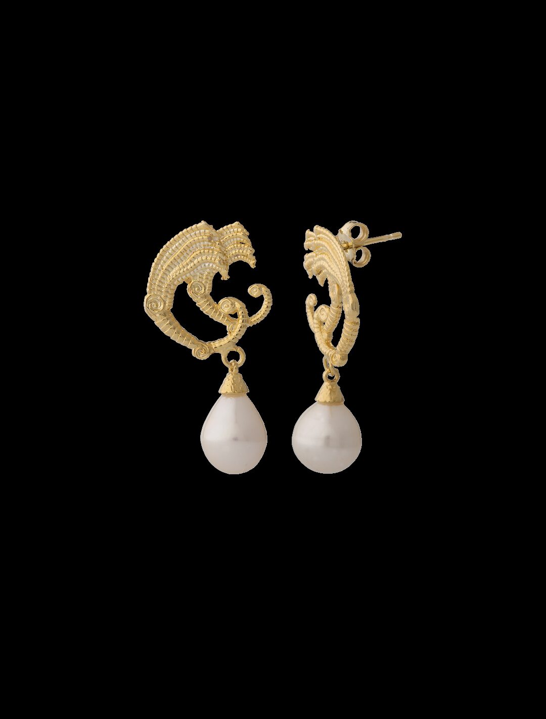 Orecchini gocce di drago dorati