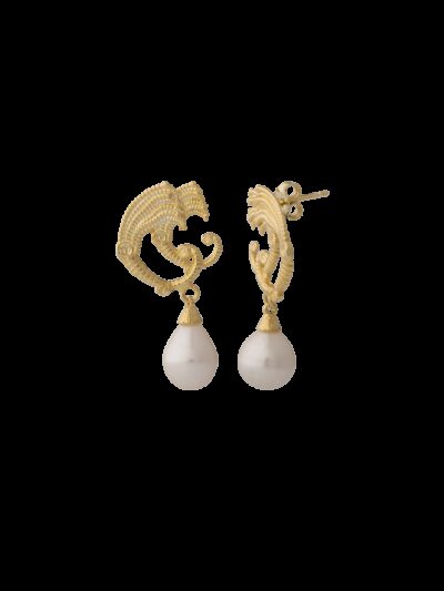 Orecchini gocce di drago dorati