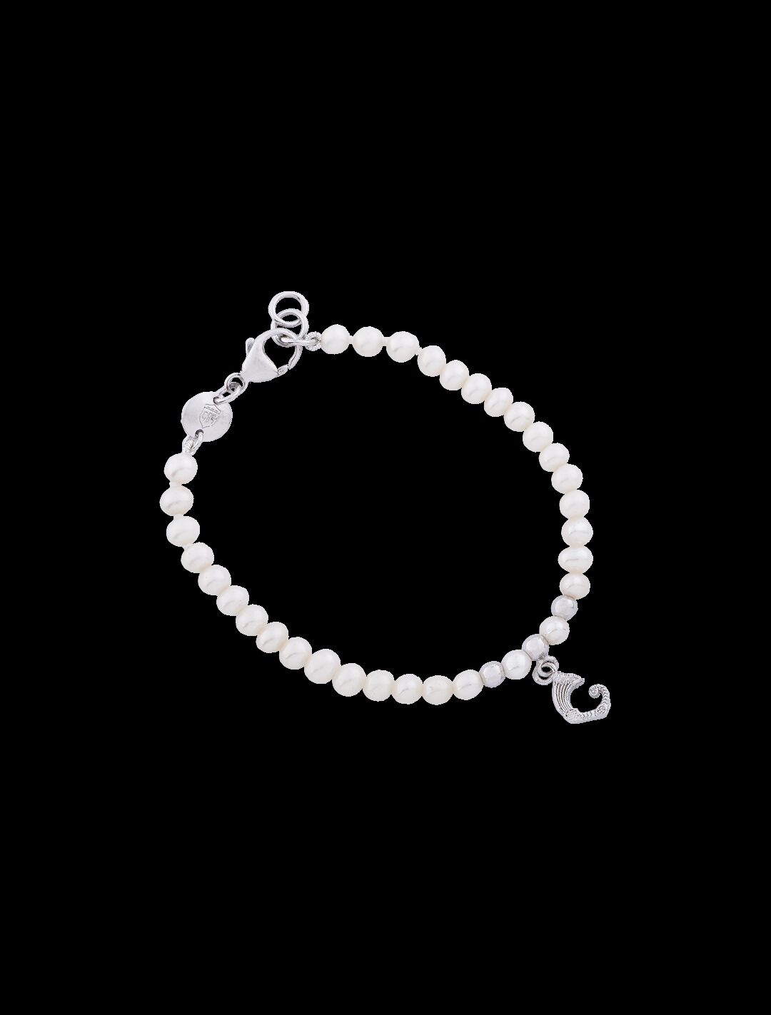 Bracciale Perle e Drago pendente