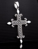 Croce Excalibur Giglio nero