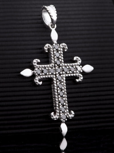 Croce Excalibur Giglio nero