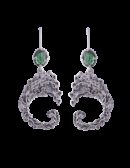 Orecchini Drago alberato verde