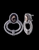 Orecchini Doppio torchon drago neri