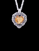 Ciondolo Cuore giallo