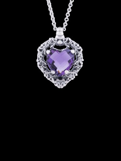 Ciondolo Cuore viola