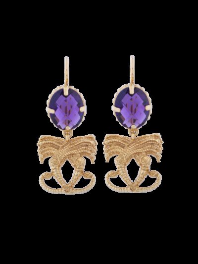 Orecchini abbraccio di draghetti dorati