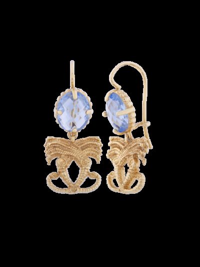 Orecchini abbraccio di draghetti dorati