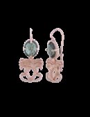 Orecchini abbraccio di draghetti rosè