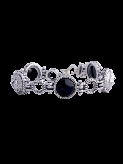 Bracciale intrecci di draghi nero