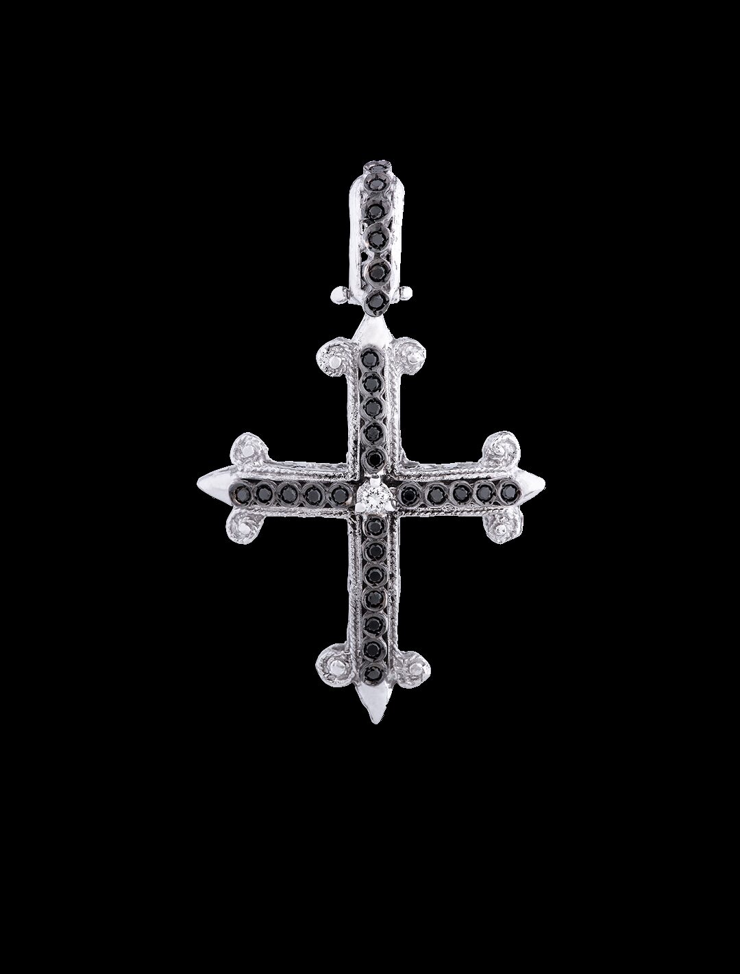 Croce Excalibur brillante nera
