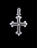 Croce Excalibur brillante nera