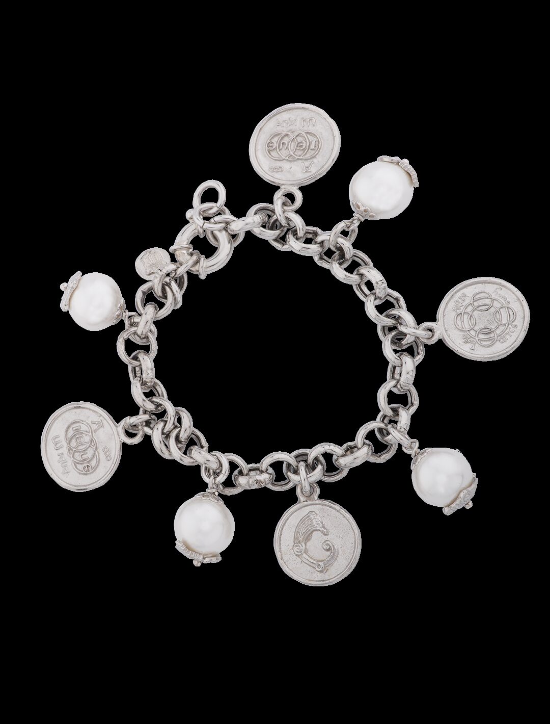 Bracciale Figurarum coin e perle