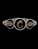 Bracciale Drago e cerchi nero