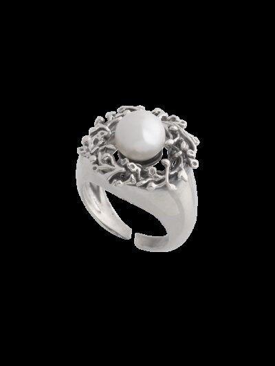 Anello chevalier perla Albero della Vita