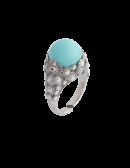 Anello Soldanella Calabria Bella cabochon turchese