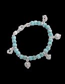 Bracciale agate turchesi charm