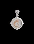 Ciondolo Logo collection bianco