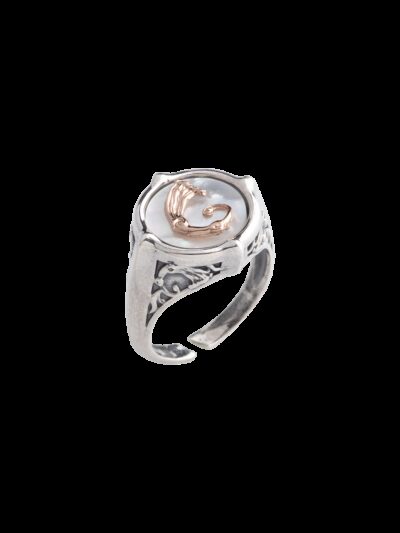 Anello Logo collection bianco