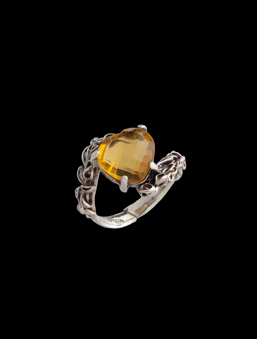 Anello Cuore passion giallo