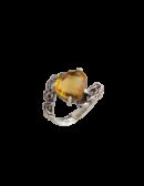 Anello Cuore passion giallo