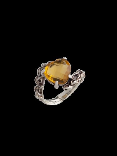 Anello Cuore passion giallo