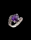 Anello Cuore passion viola