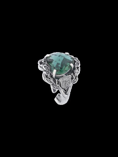 Anello Cuore nel Cuore alberato verde