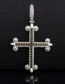 Croce Excalibur Giglio Magnum Nera