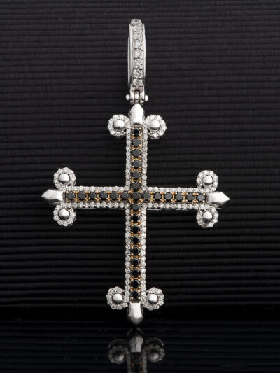 Croce Excalibur Giglio Magnum Nera