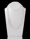 Collana due fili perle e drago