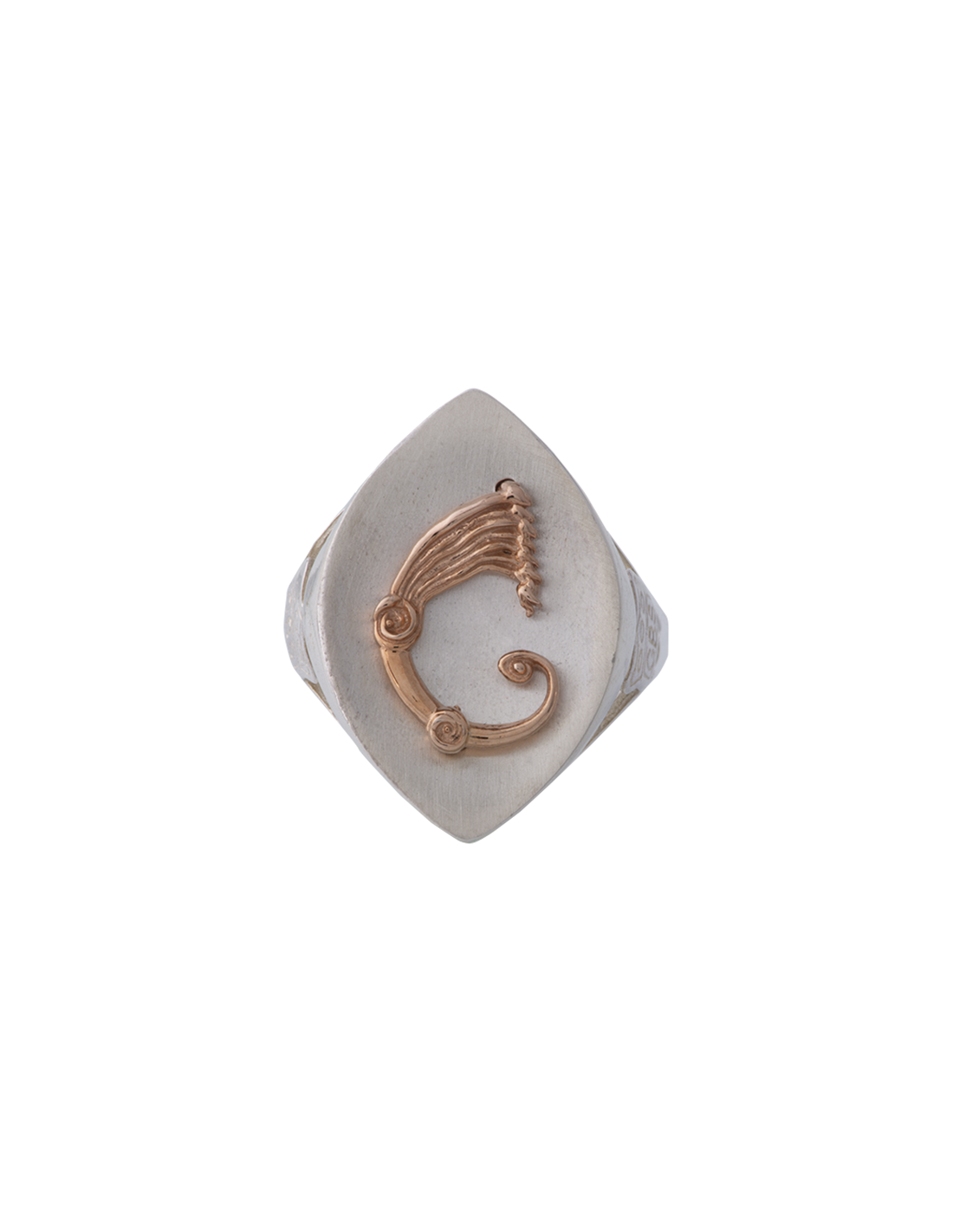 Anello Drago a spola rosé