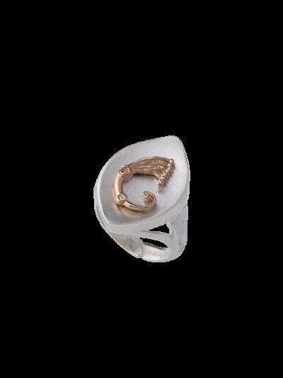 Anello Drago a spola rosé