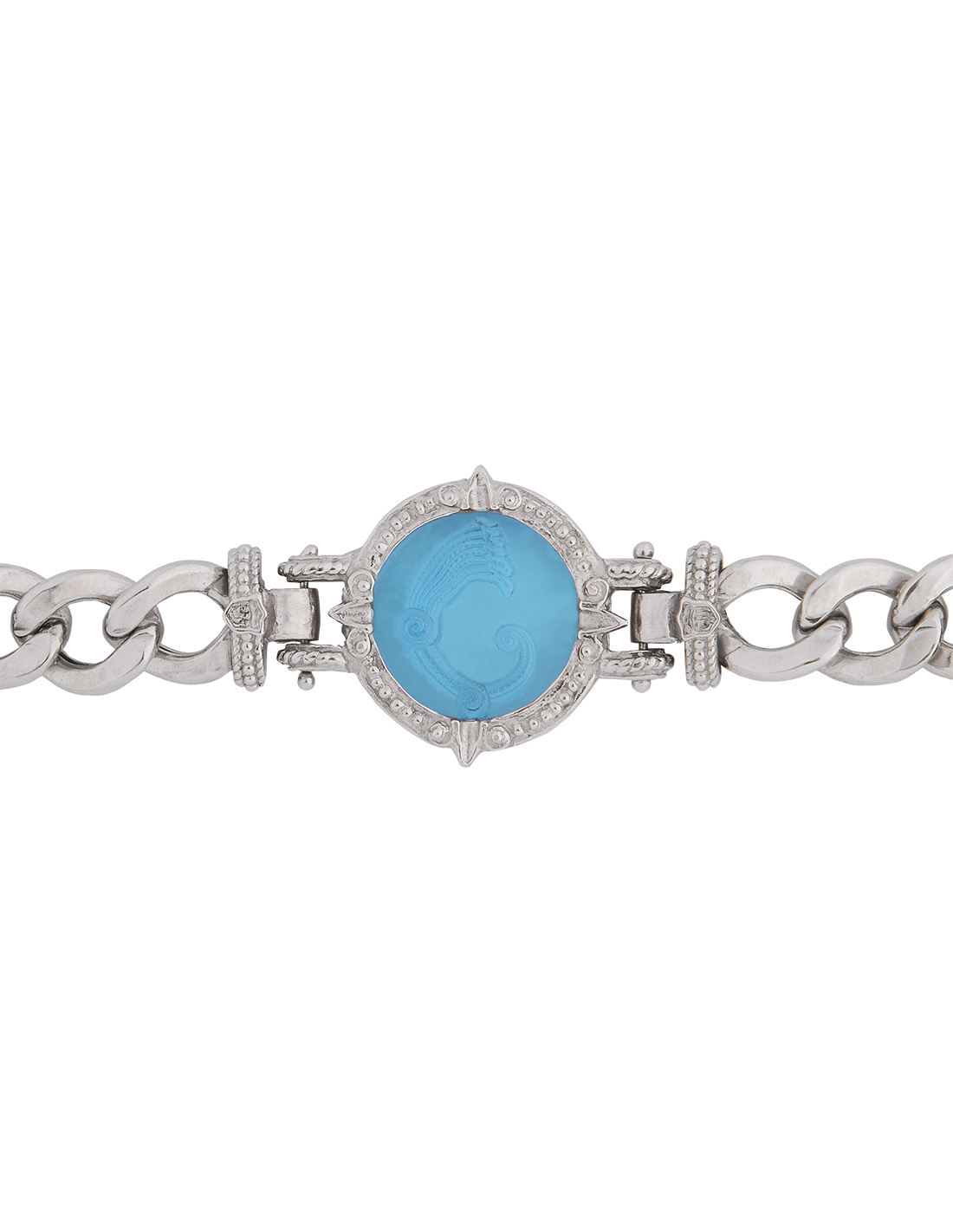 Bracciale Drago pasta vitrea blu