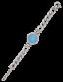Bracciale Drago pasta vitrea blu