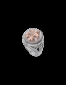 Anello dettagli florensi fiore - madreperla e rosé