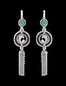 Orecchini Drago con frange