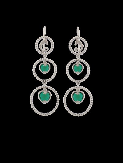 Orecchini Drago light cuore nel cuore verde